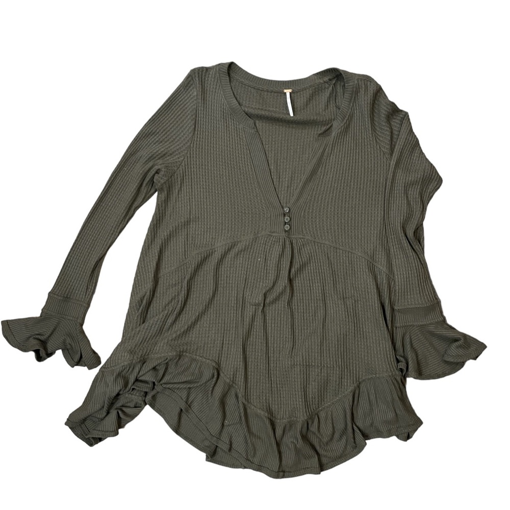 free people long sleeve flowy thermal oversized